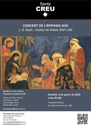 Concierto de la Epifanía – Oratorio de Navidad Bach