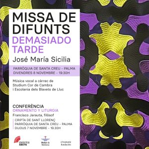 Concierto: Estreno Misa de Difuntos Demasiado Tarde